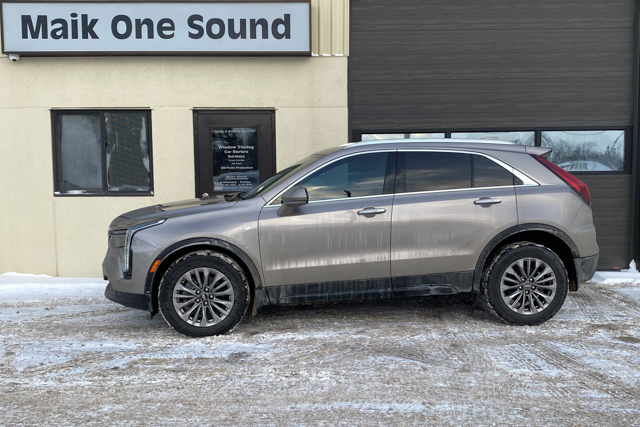 2025 Cadillac XT4 with professional window tint in North Bay